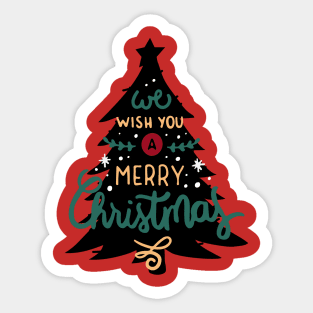 We Witch You A  Merry Merry Merry Christmas Sticker